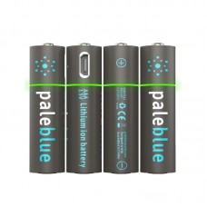 Pale Blue AAA USB Rechargeable Smart Batteries Battery (Pack of 4) 