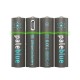 Pale Blue AAA USB Rechargeable Smart Batteries Battery (Pack of 4) 