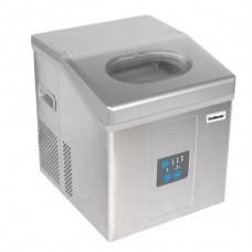 SnoMaster ZBC-15D AC/DC Portable Automatic Tabletop Ice Maker Stainless Steel 15KG