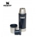 Stanley Classic Vacuum Insulated Water Bottle 16oz 473ml Hammertone Navy 10-01228-022