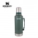 Stanley Classic Vacuum Insulated Water Bottle Flask  2 Quart 1.9L Hammertone Green 10-01289-035