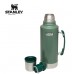 Stanley Classic Vacuum Insulated Water Bottle Flask  2 Quart 1.9L Hammertone Green 10-01289-035