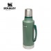 Stanley Classic Vacuum Insulated Water Bottle Flask  2 Quart 1.9L Hammertone Green 10-01289-035