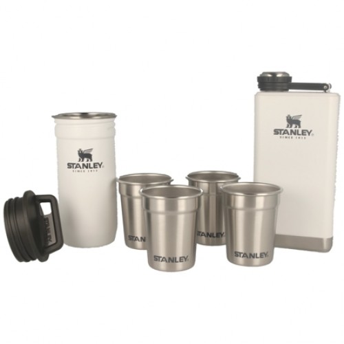 Stanley Adventure Pre-Party Stainless Steel Shotglass + Flask Set - Polar 