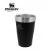 Stanley Vacuum Insulated Stacking Tumbler Stainless Steel Pint Drinking Cup 473ml 16oz Matt Black