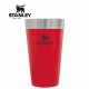 Stanley Vacuum Insulated Stacking Tumbler Stainless Steel Pint Drinking Cup 473ml 16oz Matt Red