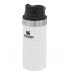 Stanley Classic Trigger Action Travel Mug 12oz Polar White 10-06440-040