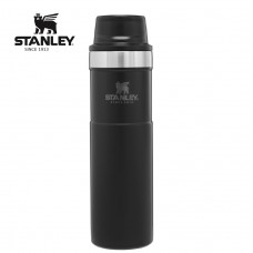 Stanley Classic Trigger Travel Mug 20oz Matt Black 10-06441-015