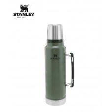 Stanley Classic Legendary Vacuum Insulated Bottle 1.5 Quart Flask Hammertone Green 10-07933-001