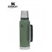 Stanley Classic Legendary Vacuum Insulated Bottle 1.5 Quart Flask Hammertone Green 10-07933-001