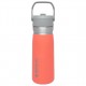 Stanley Classics Ice Flow Flip Straw Insulated Stainless Steel Water Bottle 27oz Guava ‎10-09698-004