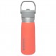 Stanley Classics Ice Flow Flip Straw Insulated Stainless Steel Water Bottle 27oz Guava ‎10-09698-004