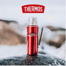 Thermos Stainless Steel King Vacuum Flask Cranberry Red 1.2L 40oz 