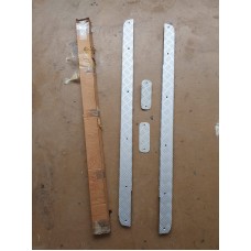 Land Rover Defender 90 & SWB Series Chequer Plate Kit 3mm Sill Protectors Silver Pair SLKIT01-90/A
