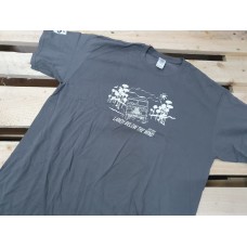 Land Rover Defender " Landy Below The Wind " Unisex Tee Shirt Dark Grey 