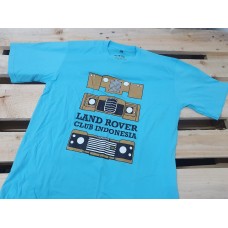 Land Rover Defender " Land Rover Club Indonesia " Unisex Tee Shirt Blue