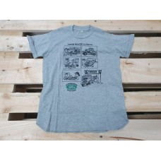 Land Rover Defender "Land Rover in Comic" Camping Unisex Children Tee Shirt Grey