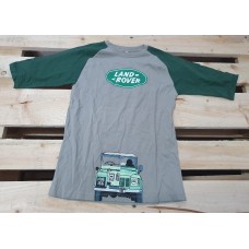 Land Rover Defender Raglan Kid Unisex Tee Shirt Grey 